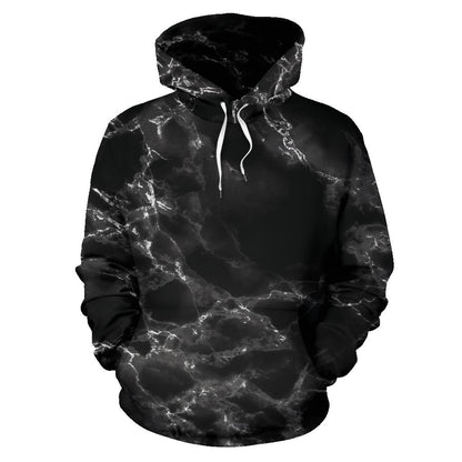Black Marble Hoodie