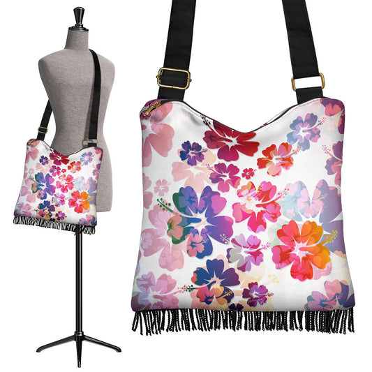 Colorful Aloha Flowers Crossbody Bag