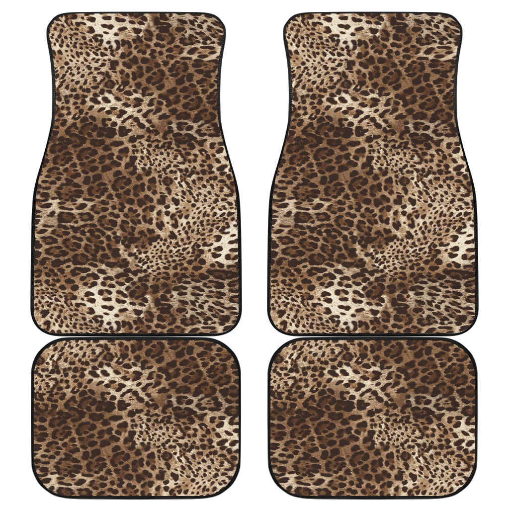 Leopard Print Car Floor Mats
