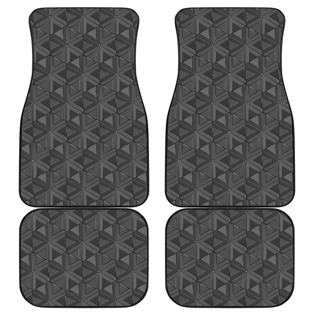 Dark Grey Abstract Pattern Car Floor Mats