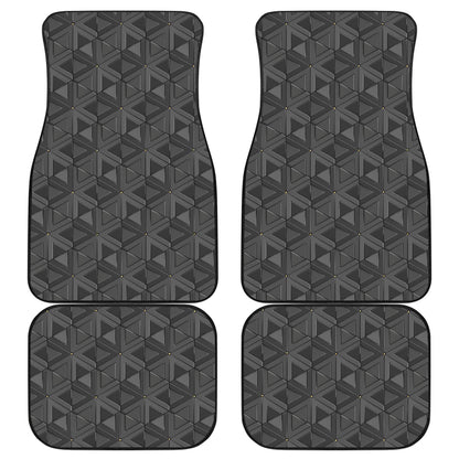Dark Grey Abstract Pattern Car Floor Mats