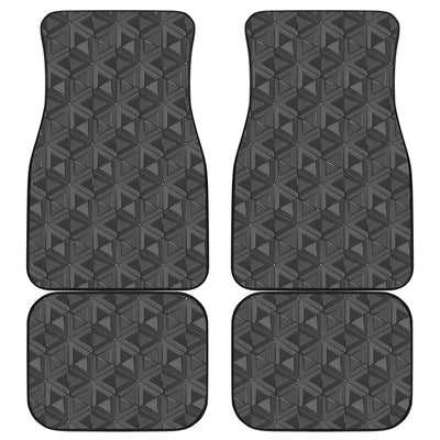 Dark Grey Abstract Pattern Car Floor Mats