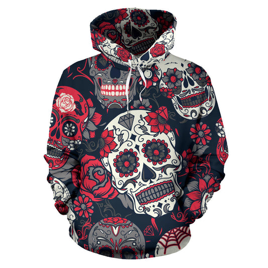 Sugar Skulls & Roses Hoodies