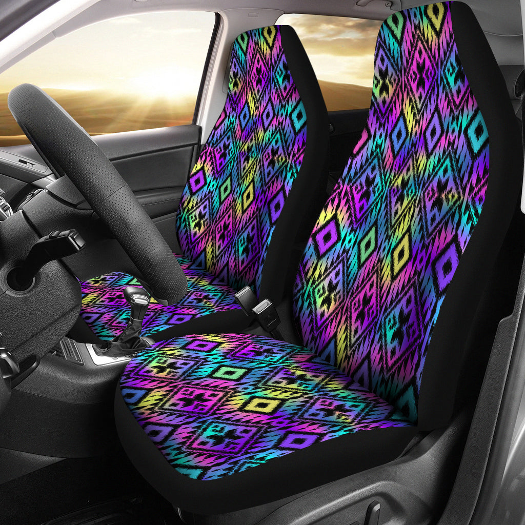 Neon Ethnic Car Seat Covers