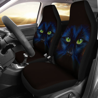 Black Panther Cat Eyes Car Seat Covers