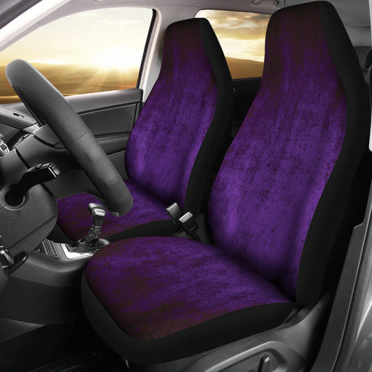 Purple Grunge Car Seat Covers