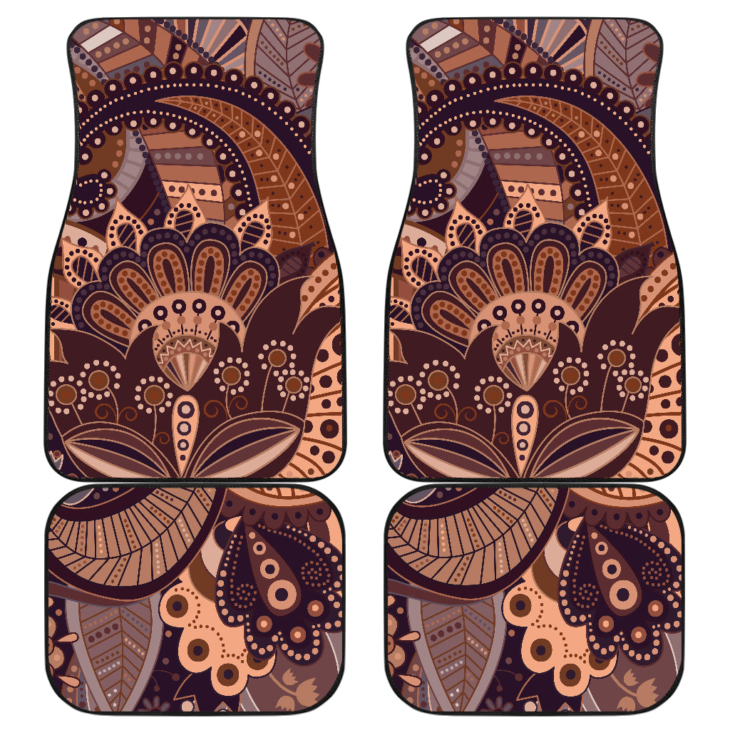 Brown Decor Car Floor Mats