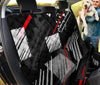 Black Red Abstract Car Back Seat Pet Cover