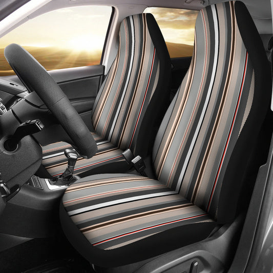 Brown Stripes Car Seat Covers