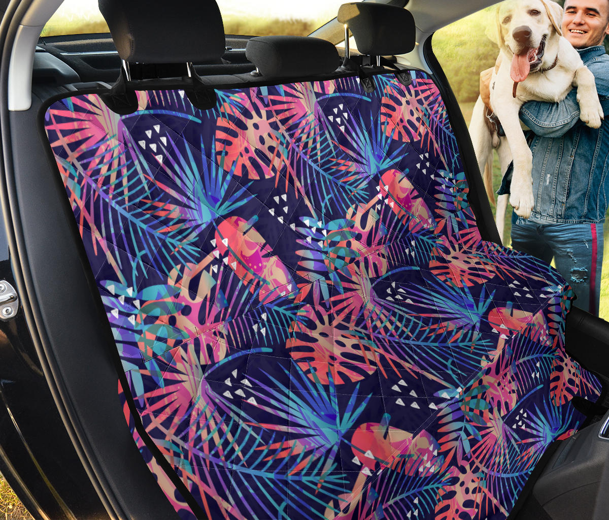 Colorful Plants Car Back Seat Pet Cover