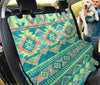 Light Green Aztec Car Back Seat Pet Cover