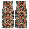 Brown Mandalas Car Floor Mats