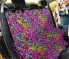 Pink Leopard Print Car Back Seat Pet Cover