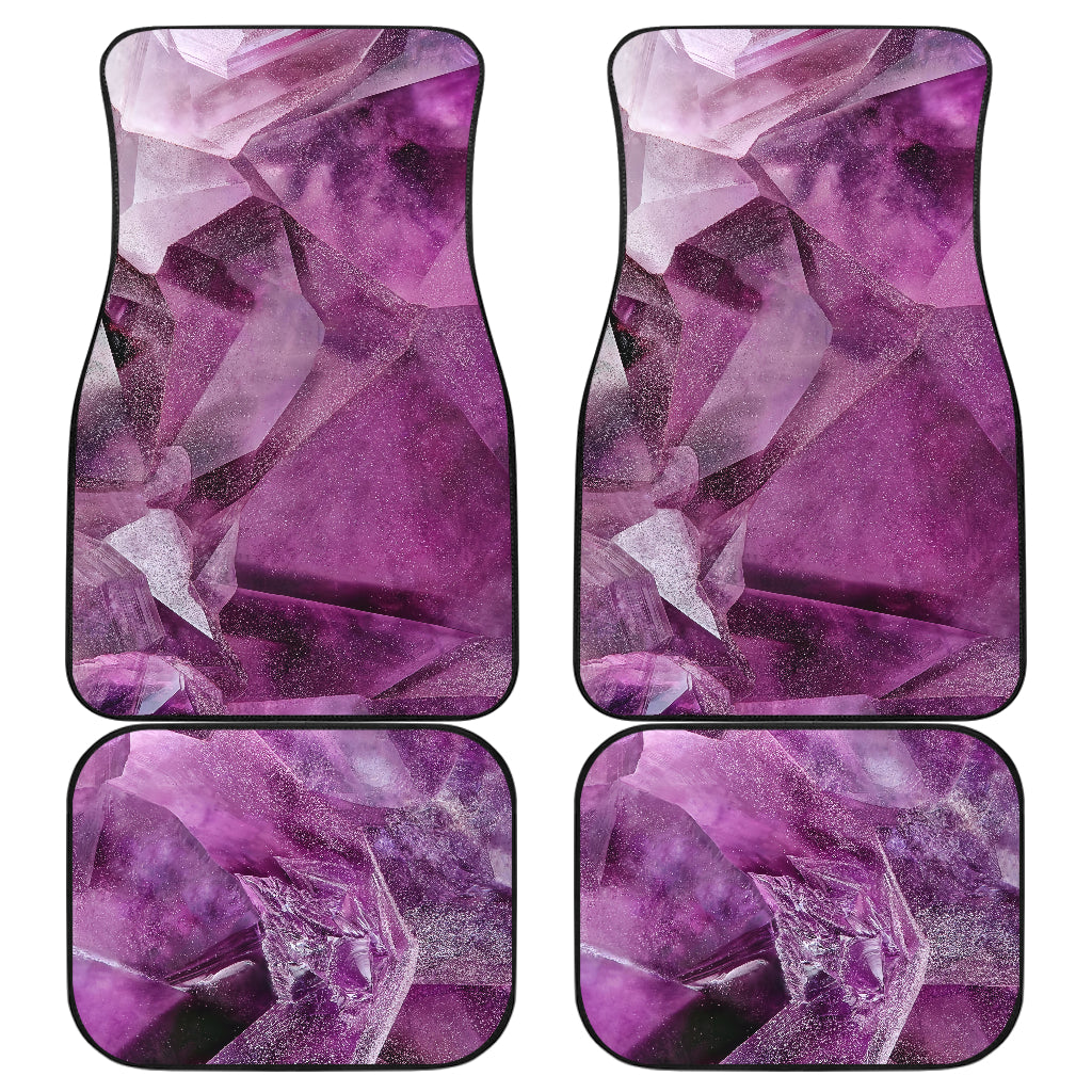 Purple Crystal Abstract Car Floor Mats