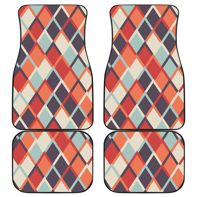 Retro Checkered Car Floor Mats