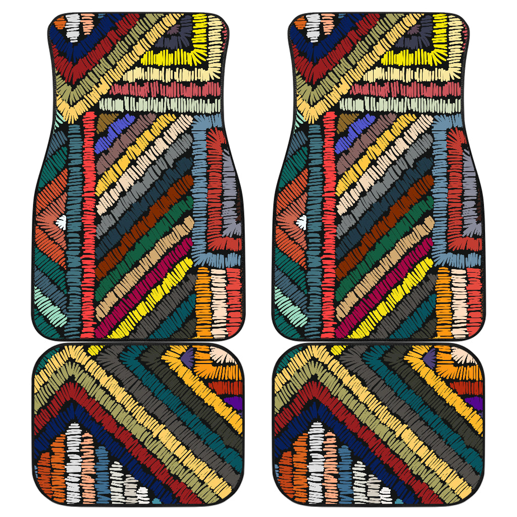 Colorful Ethnic Car Floor Mats