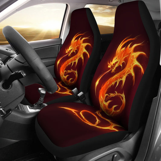 Fire Dragon Car Seat Covers