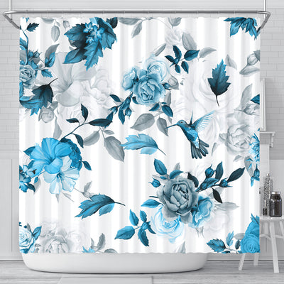 Blue Roses Shower Curtain