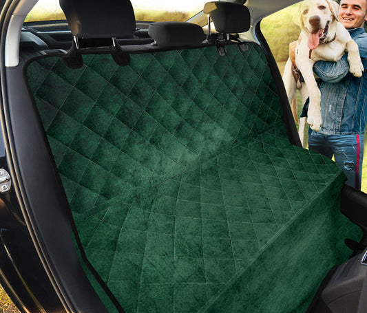 Green Grunge Car Backseat Pet Cover