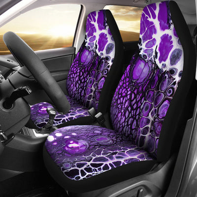 Purple Abstract Car Seat Covers