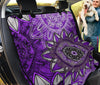 Purple Floral Mandalas Car Back Seat Pet Cover