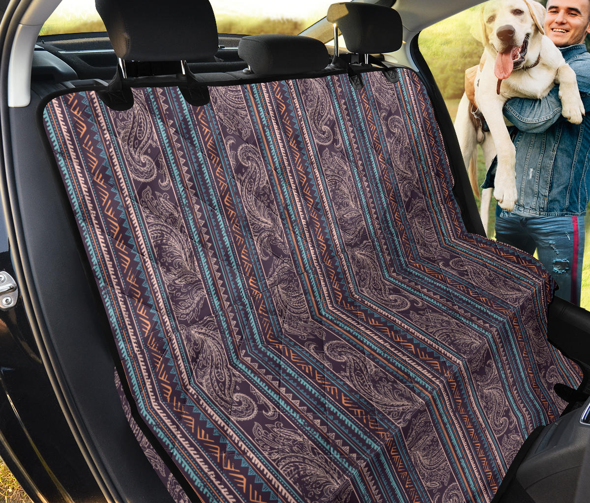 Persian Print Car Back Seat Pet Cover