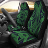 Green Tribal Polynesian Car Seat Covers