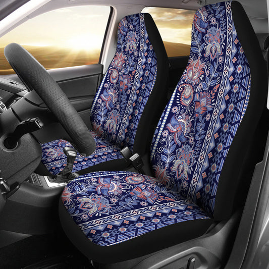 Blue Elegant Decor Car Seat Covers