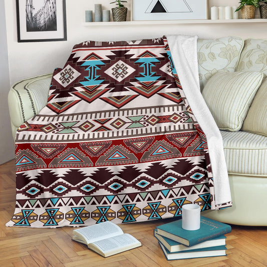 Brown Boho Aztec Blanket