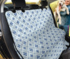 Blue Wallpaper Print Car Back Seat Pet Cover