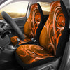 Orange Tribal Swirls Car Seat Covers