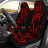 Red Tribal Swirls Car Seat Covers