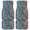 Colorful Leopard Print Car Floor Mats