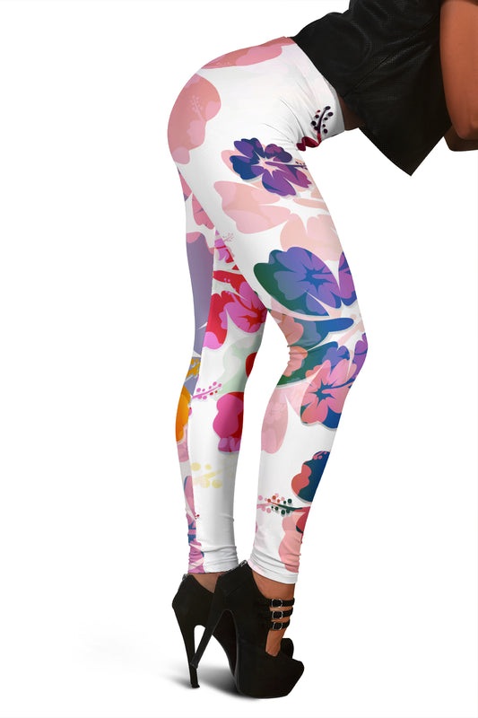Colorful Aloha Flowers Leggings