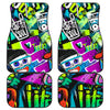 Colorful Graffiti Mural Car Floor Mats