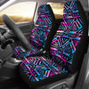 Blue Pink Abstract Tribal Car Seat Covers