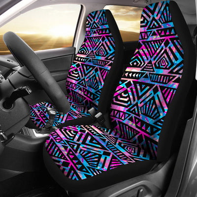 Blue Pink Abstract Tribal Car Seat Covers
