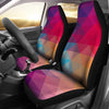 Colorful Abstract Triangles Car Seat Covers