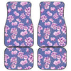 Blue Floral (2) Car Floor Mats