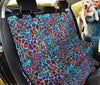 Colorful Leopard Print Car Back Seat Pet Cover