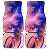 Blue Peach Abstract Car Floor Mats