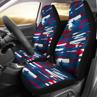 Abstract Red White & Blue Car Seat Covers