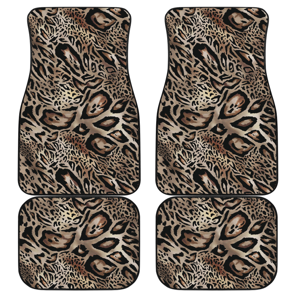 Leopard Print Car Floor Mats