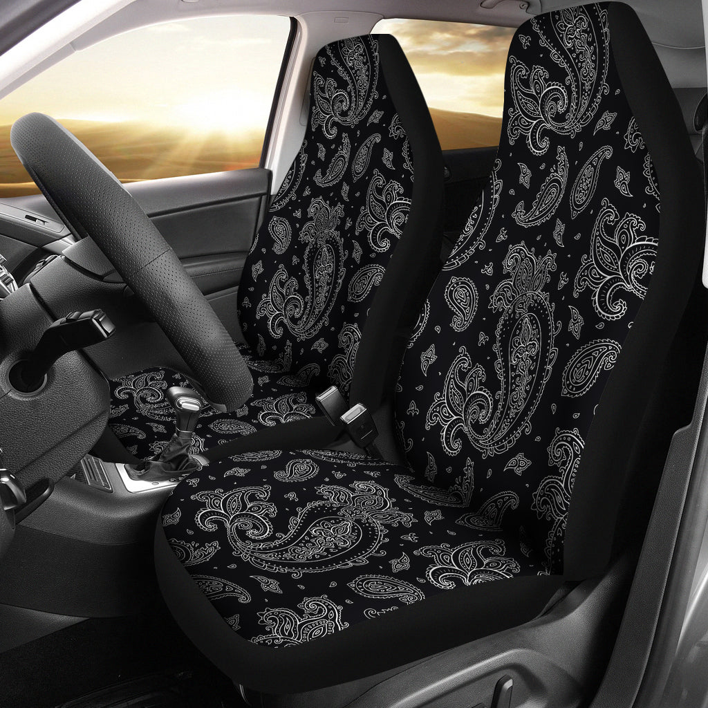 Black Elegant Decor Car Seat Covers
