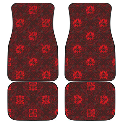 Red Oriental Car Floor Mats