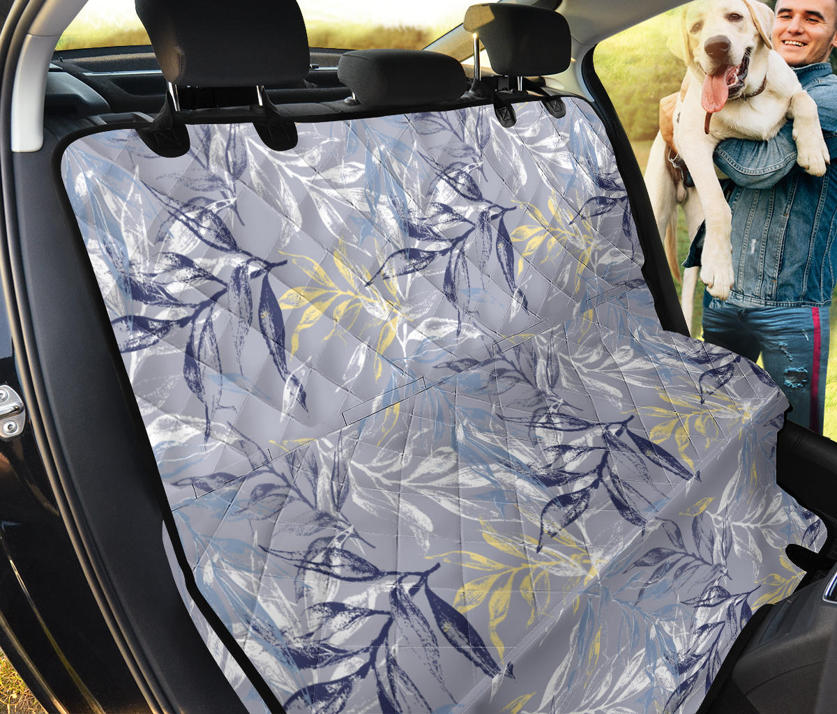 Abstract Floral 1 Car Back Seat Pet Cover