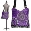 Purple Floral Mandalas Crossbody Bag
