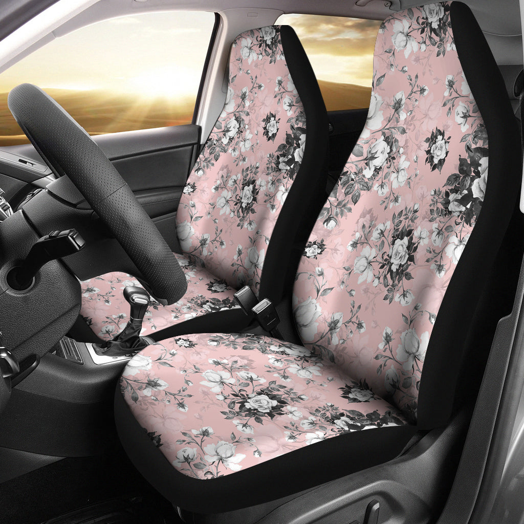 Pink Floral Car Seat Covers