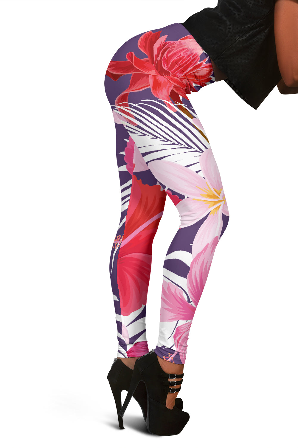 Pink Flowers Leggings