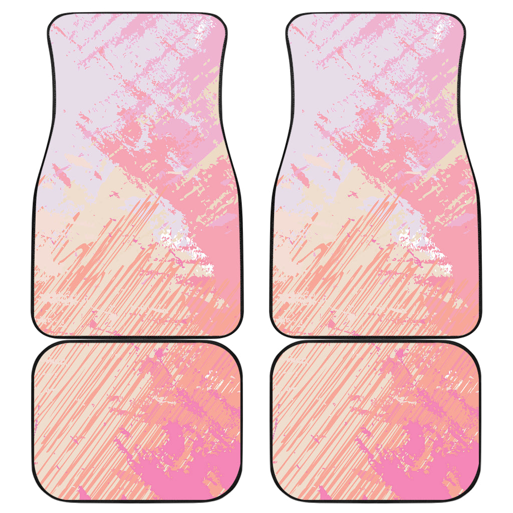 Pink Pastel Abstract Car Floor Mats